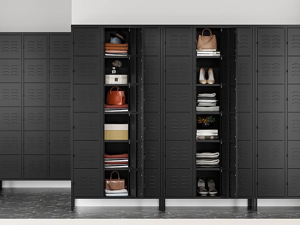 72" Metal Locker for Employees 3 Doors Blue Steel Storage Locker for Office, School, Gym - Metal Storage Cabinets for Home, Office, Gym, School