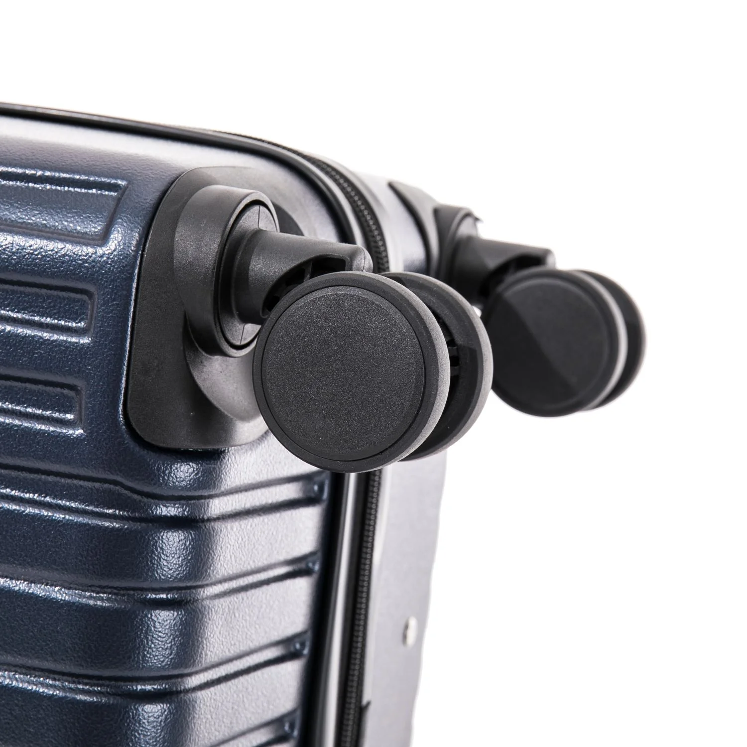 InUSA DRIP 3-Piece Hardside Luggage Sets with Spinner Wheels, Handle and Trolley, (20"/24"/28"), Navy Blue