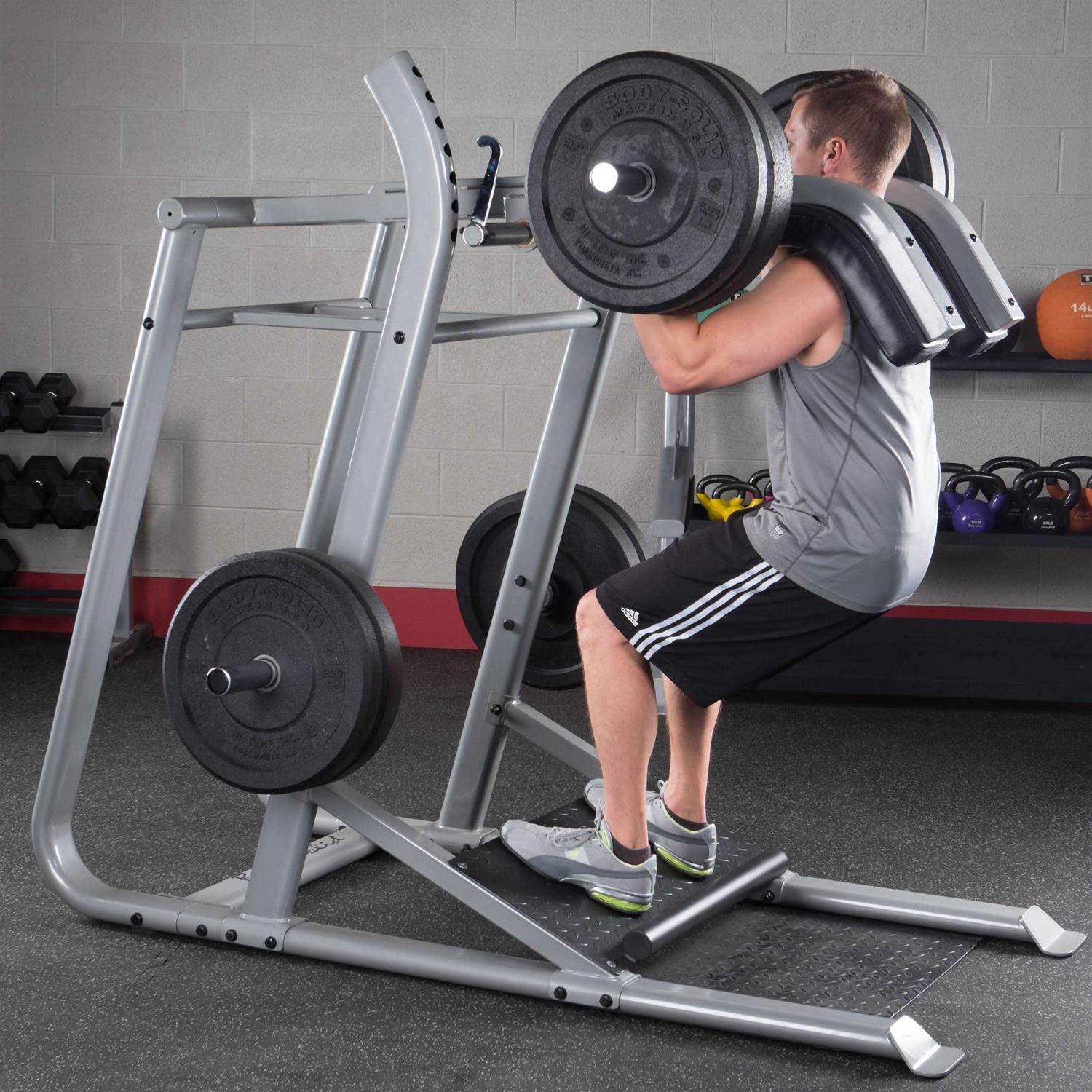 Body Solid SLS500 Pro Clubline Leverage Squat - Sports Supplies Online Store