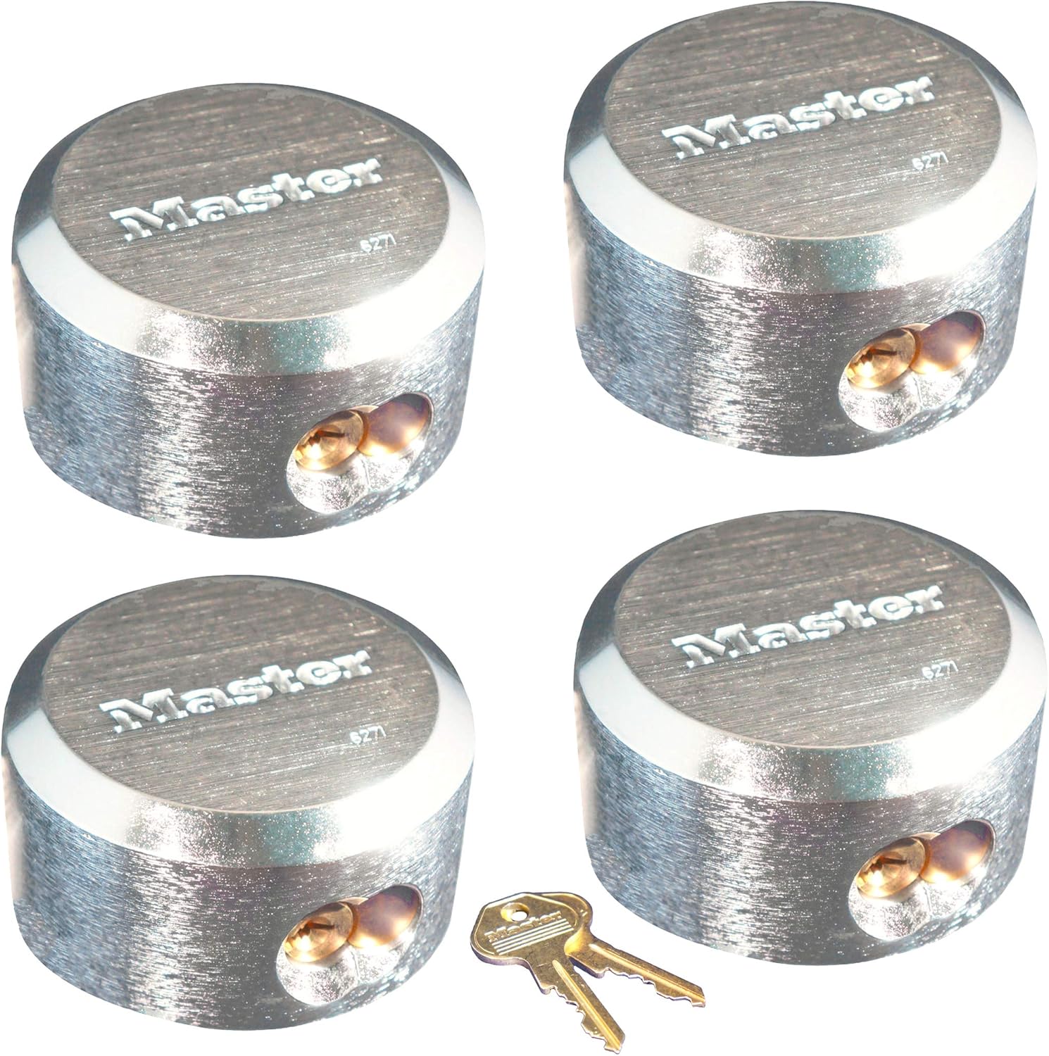 Master Lock Pro Series Hidden Shackle Padlocks, Keyed Alike 6271NKA-6 w/ BumpStop Technology