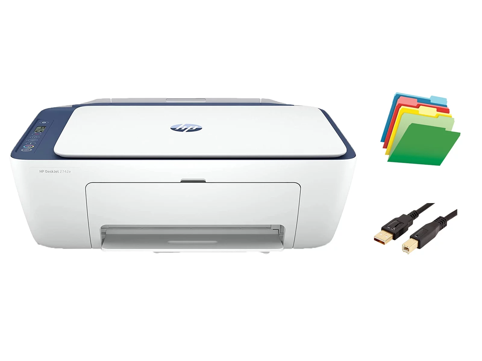 H_P DeskJet 27 Series Printer, All-in-One Color Inkjet Printer, Print Copy Scan, Wireless USB Connectivity, Mobile Printing, up to 9ppm
