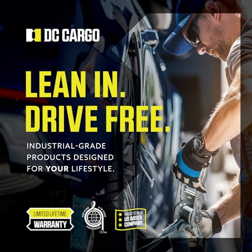 DC Cargo - Retractable Ratchet Straps, 2 Pack (1 inch x 10 feet) - Heavy Duty Tie Down Auto Retractable Ratchet Straps