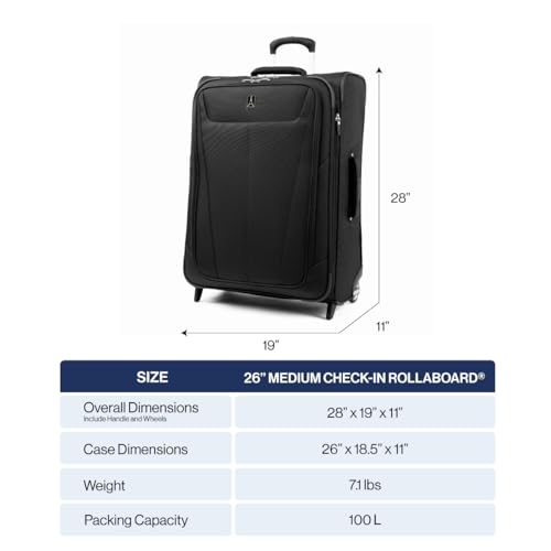 Travelpro Maxlite 5 Softside Expandable Upright 2 Wheel Carry on Luggage, Lightweight Suitcase, Men and Women, Burgundy, Carry On 22-Inch