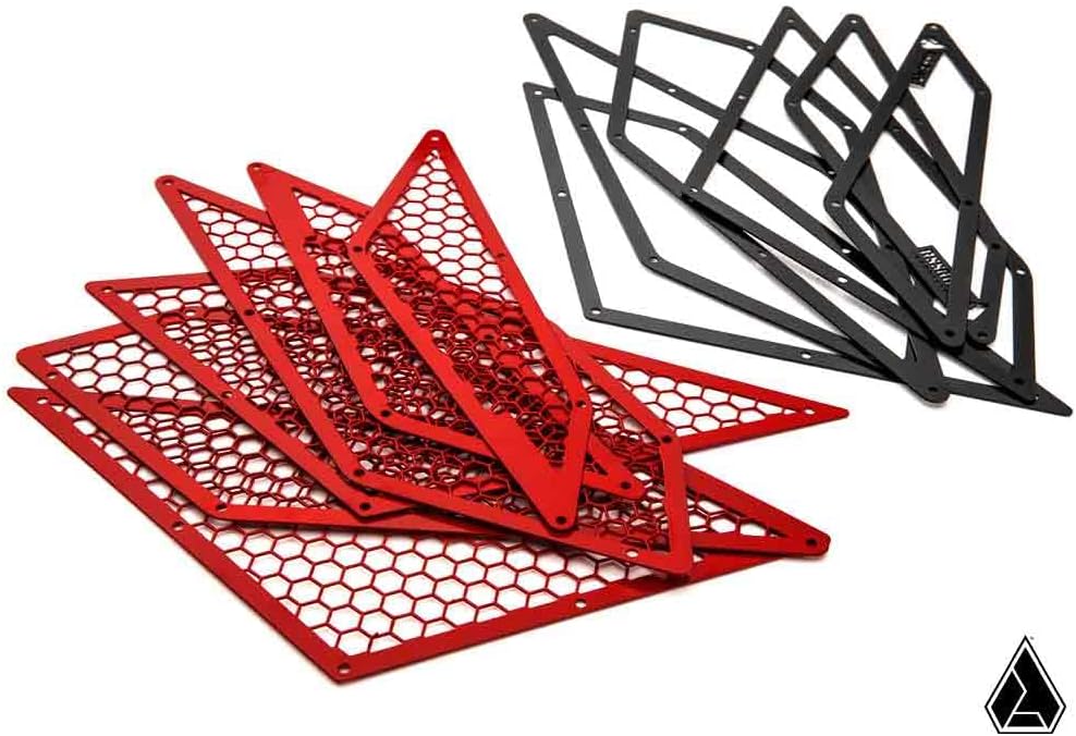 SuperATV Assault Industries Intake Cover for Polaris RZR PRO XP/Turbo R/Pro R | Red | Protects Frog Skin on Air Intake | Aluminum Construction