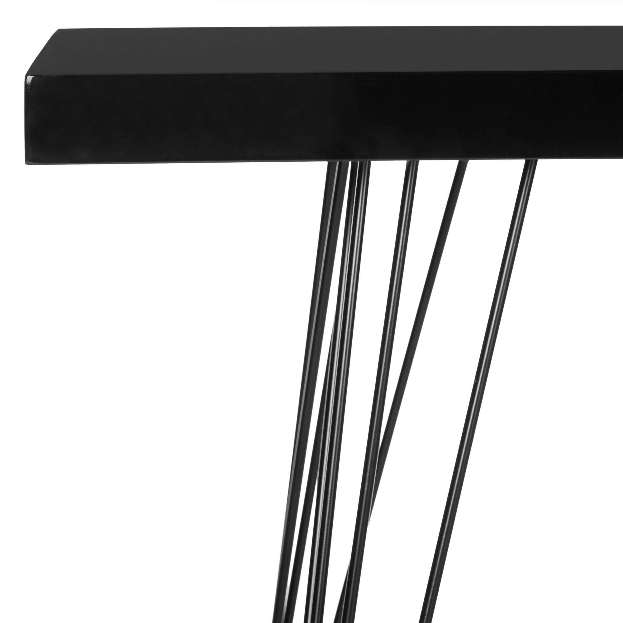 Safavieh Wolcott Black Retro Mid Century Lacquer Console