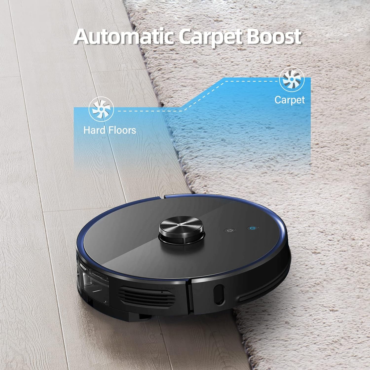 VIOMI S9 Robot Vacuum Cleaner Self-Emptying 2700Pa, 5200mAh, 3 in 1 (Sweep, Vacuum and Mop), Robotic Vacuum 360° LDS Lidar, Auto Dirt Disposal