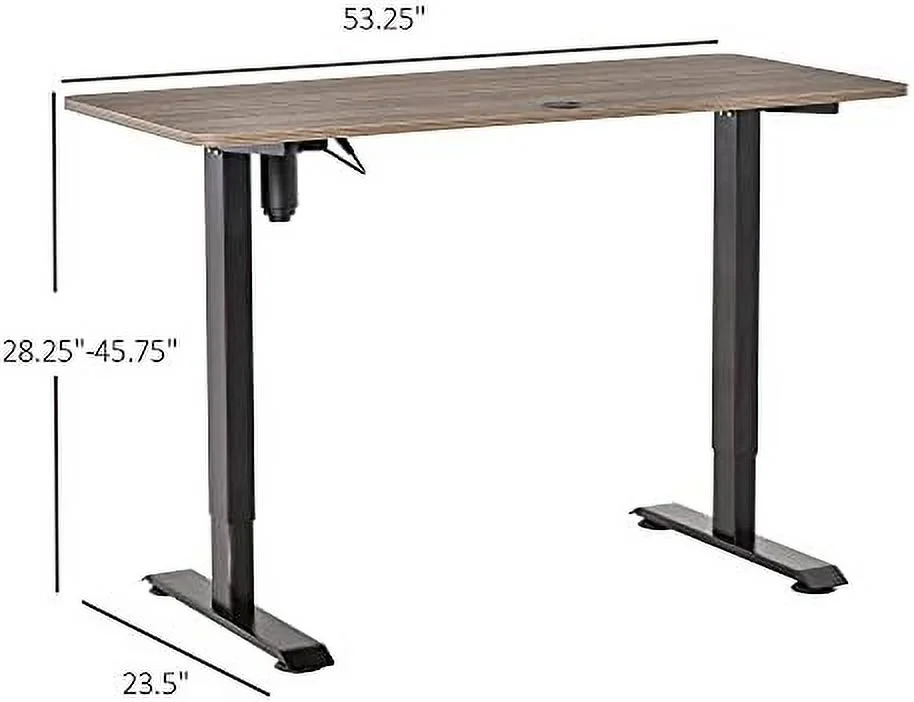 RUNFAYBIU Electric Height Adjustable Standing Desk with 54"