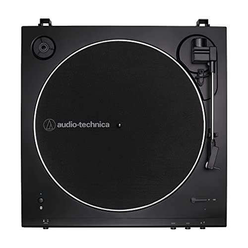 Audio-Technica AT-LP60XBT-RD Fully Automatic Belt-Drive Stereo Turntable, Red/Black, Bluetooth, Hi-Fi, 2 Speed