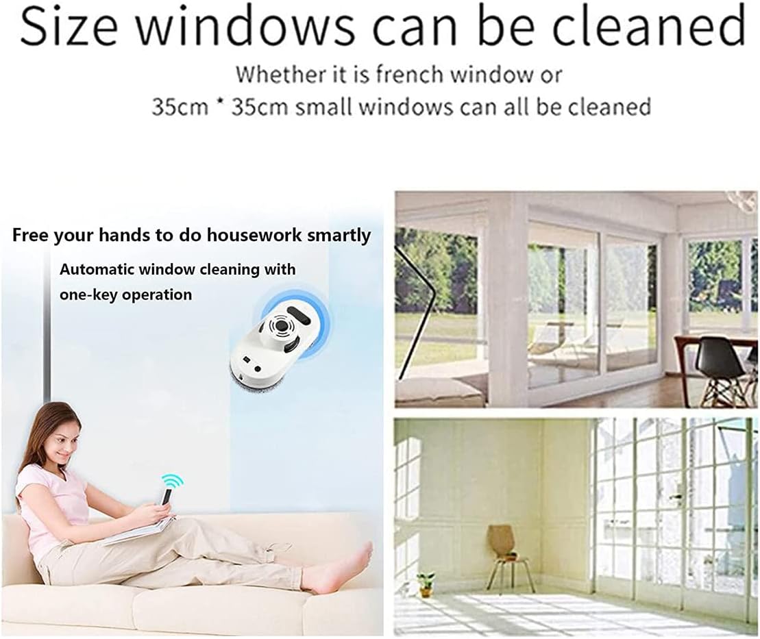 80W Automatic Window Cleaning Robot, Window Vacuum Cleaner Smart Glass Cleaning Robotic