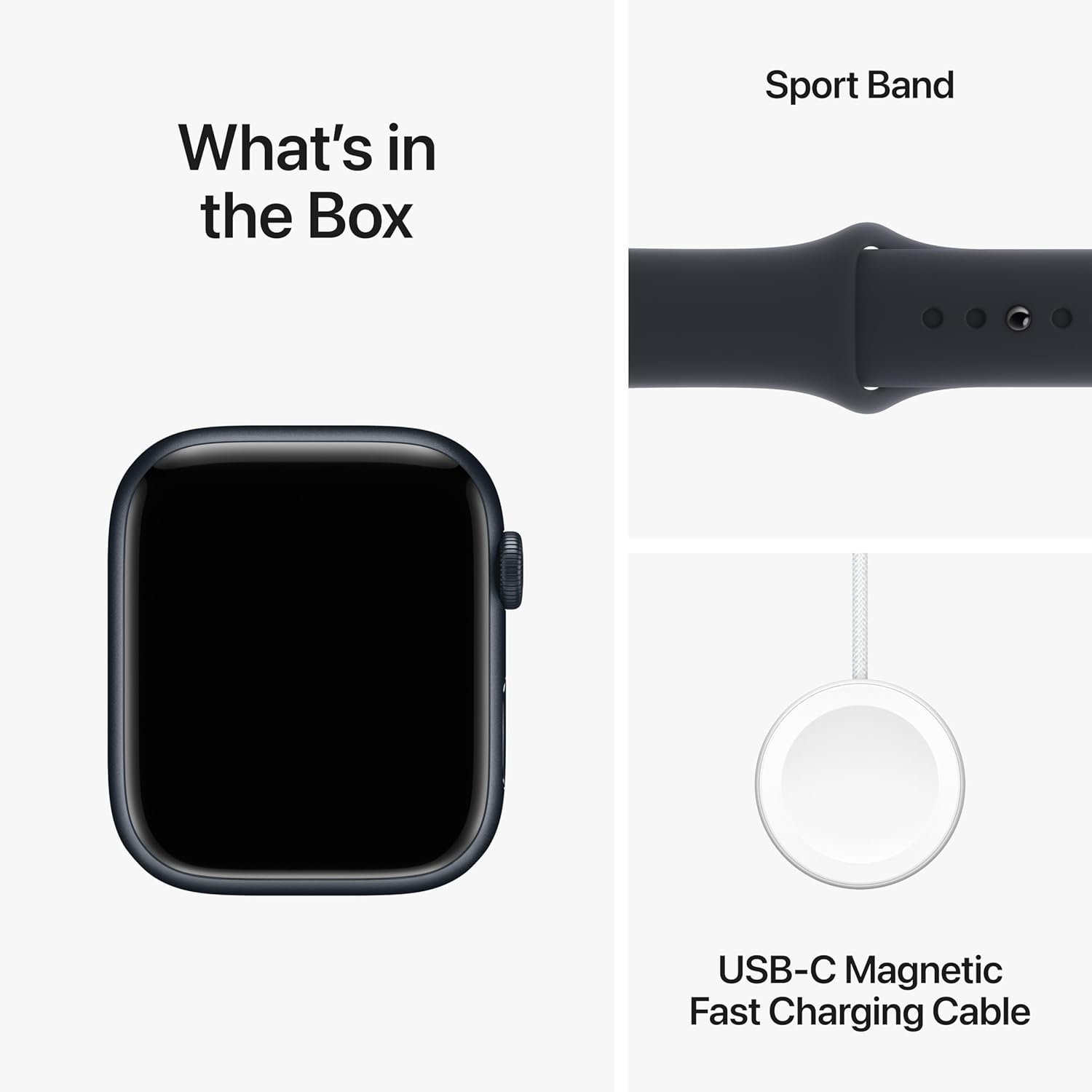 Apple Watch Series 9 [GPS + Cellular 45mm] Smartwatch with Midnight Aluminum Case with Midnight Sport Band M/L. Fitness Tracker