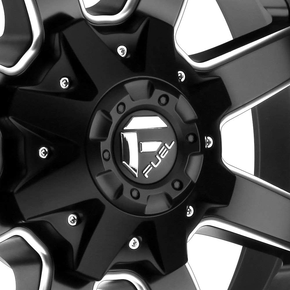 Fuel Offroad D538 MAVERICK BLACK Wheel with Matte Milled Accents and tpms (20 x 10. inches /6 x 135 mm, -24 mm Offset)