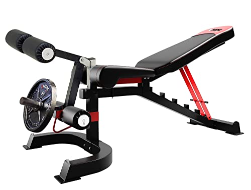 MiM USA Hercules EX Commercial All in One Gym Machine w/400 lb Weight Stack Jammer Arms Adj Bench Leg Press Leg Extension Arm Curl LAT Seat Complete