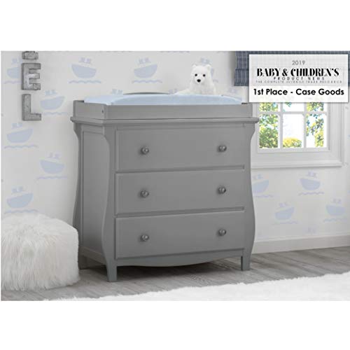 Delta Children Lancaster 4-in-1 Convertible Baby Crib, Bianca White