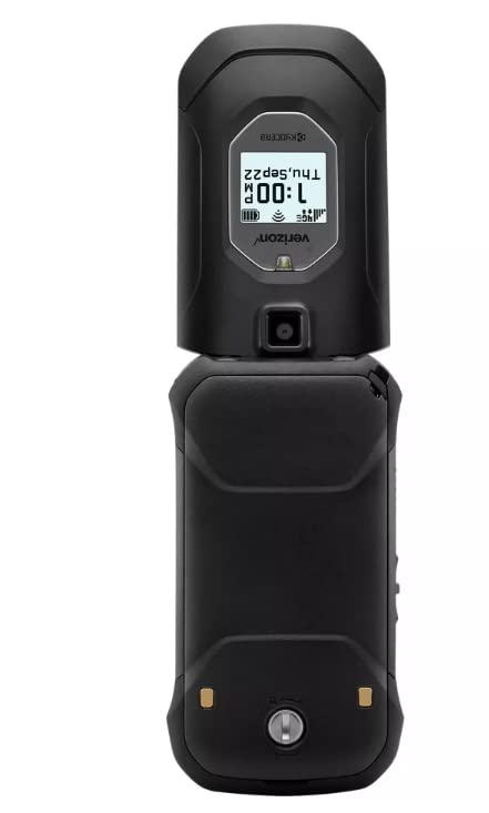Kyocera DuraXV Extreme E4810 Verizon Rugged LTE Flip Basic Cell Phone Camera GPS Black- (Renewed)