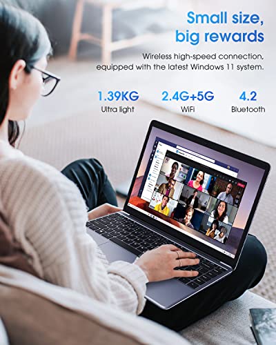 CHUWI HeroBook Pro 14.1'' Laptop, 256GB SSD 8GB RAM, Windows 11 Laptop, 1TB SSD Expand, Intel Celeron N4020(up to 2.8GHz), 2K FHD IPS Display
