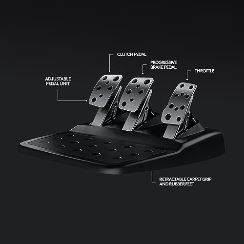 Logitech G920 Driving Force Racing Wheel and Floor Pedals, Real Force Feedback, Stainless Steel Paddle Shifters