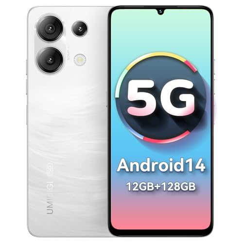 UMIDIGI G9 5G Cell Phone, Android 14 Unlocked Phones, 12(6+6) GB +128GB/1TB TF Expand, 5G Dual SIM, 50MP Camera, 6.75" HD+ 90Hz Display