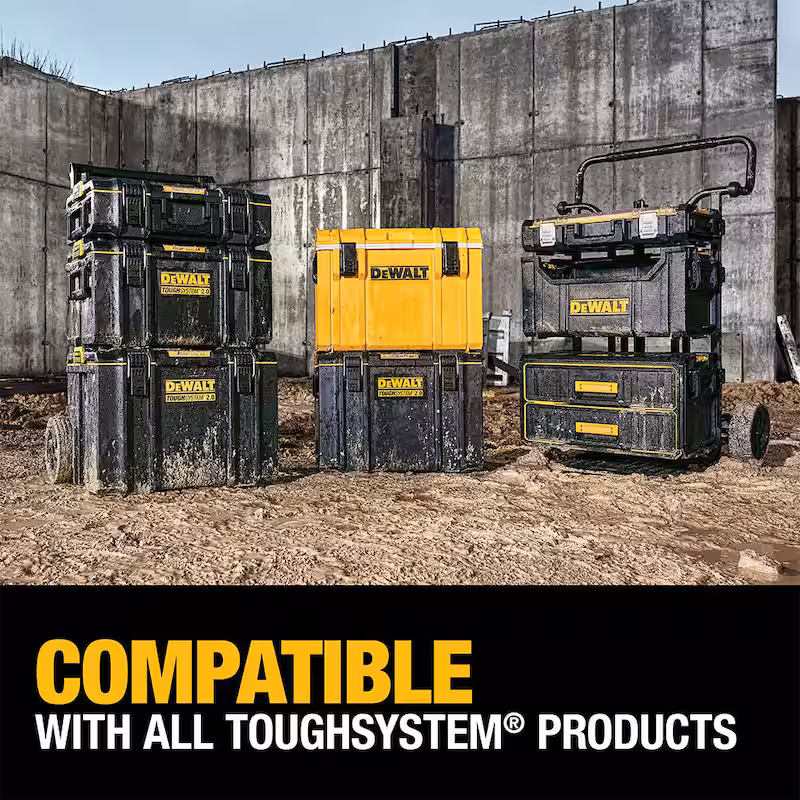 TOUGHSYSTEM 2.0 Small Tool Box, Medium Tool Box, Mobile Tool Box and Mechanics Tool Set (226 Piece) with Tool Box