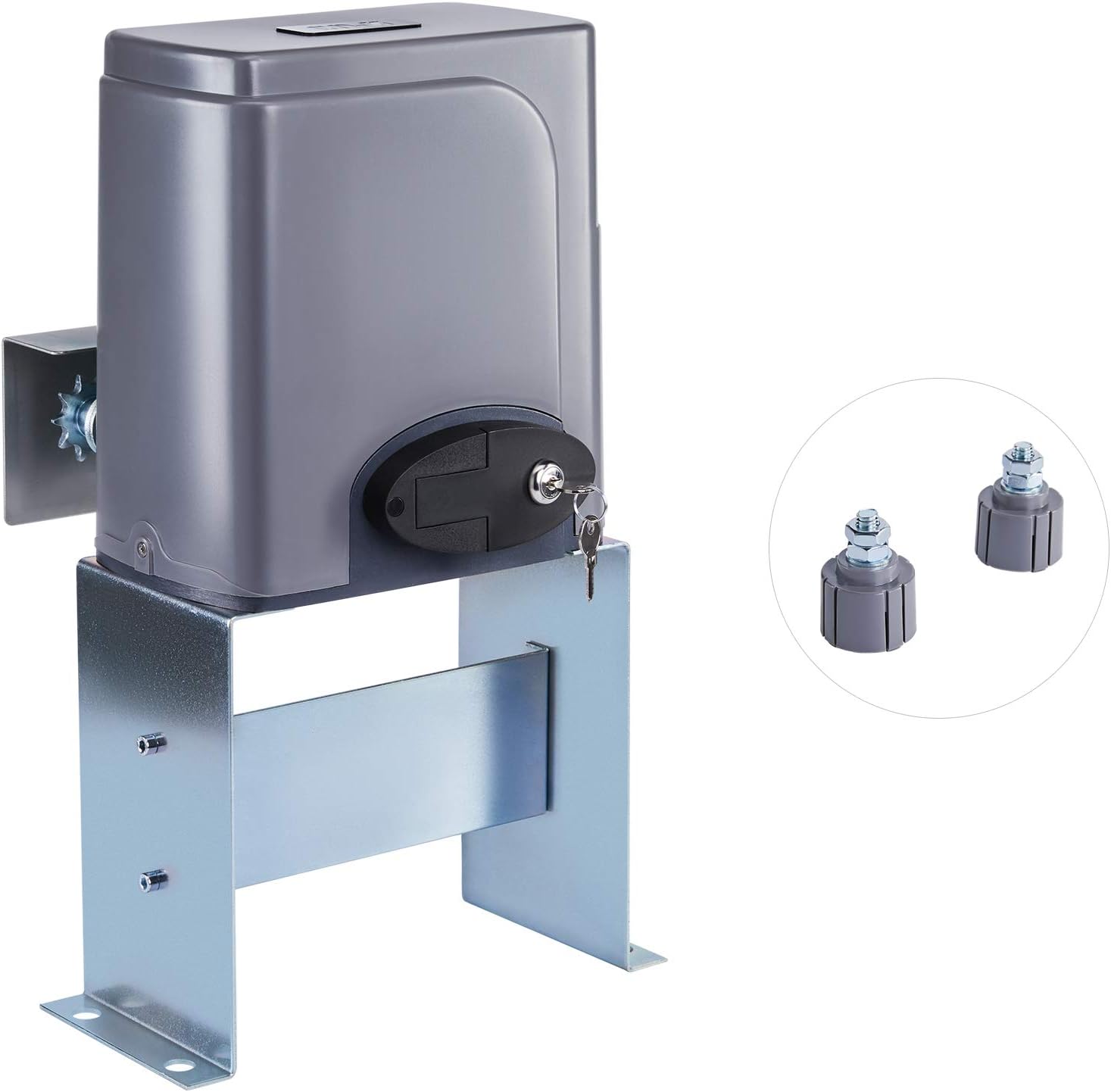 CO-Z Automatic Sliding Gate Opener with 2 Remote Controls, Electric Rolling Driveway Slide Gate Motor