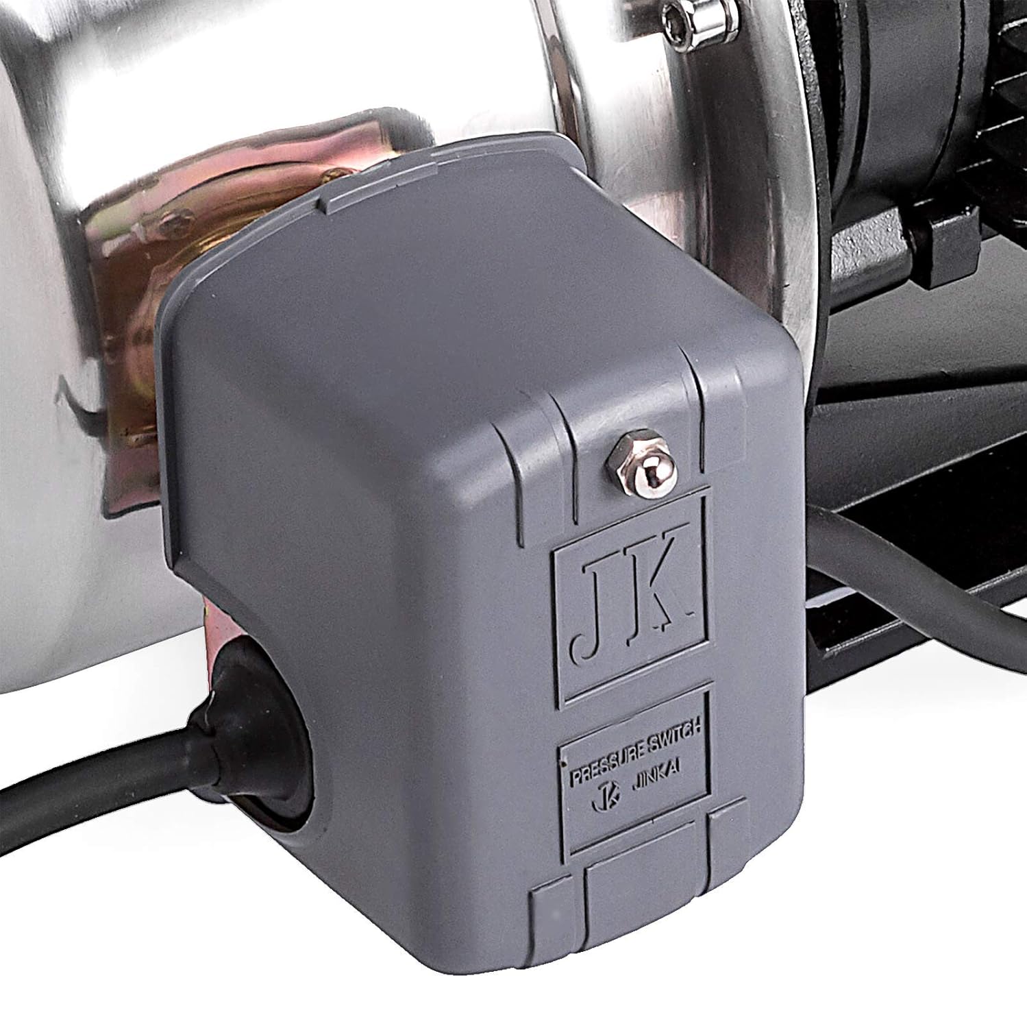 Happybuy Shallow Well Jet Pump with Pressure Switch 1HP Jet Water Pump 148 ft Stainless Steel Jet Pump to Supply Fresh Well Water to Residential