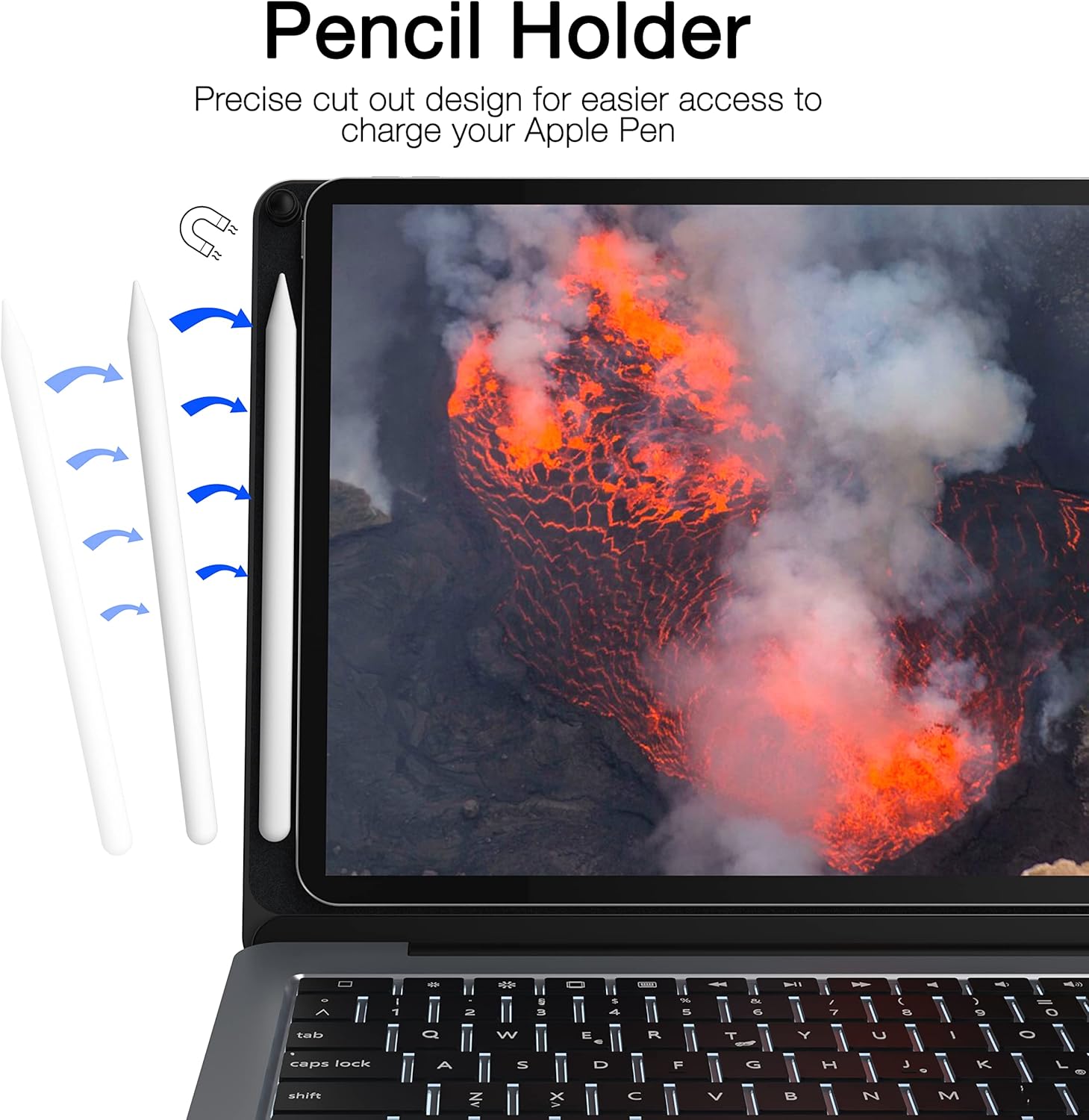 doqo Magnetic Keyboard Case for iPad Air 5th Generation(2022)/iPad Air 4th Generation(2020), iPad Pro 11 2018/2020/2021
