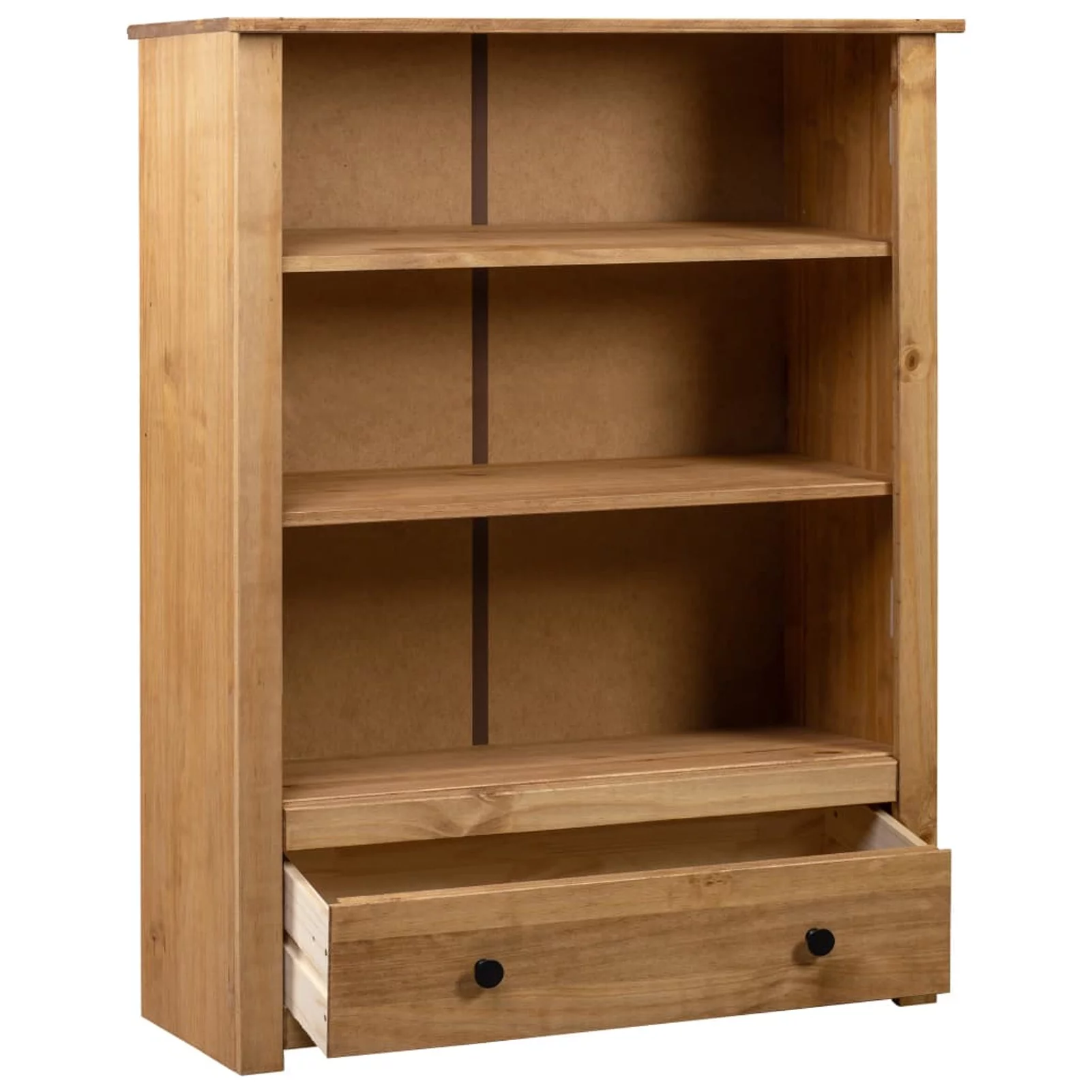 Htovila Bookcase 31.5"x13.8"x43.3" Solid Pine Wood Panama