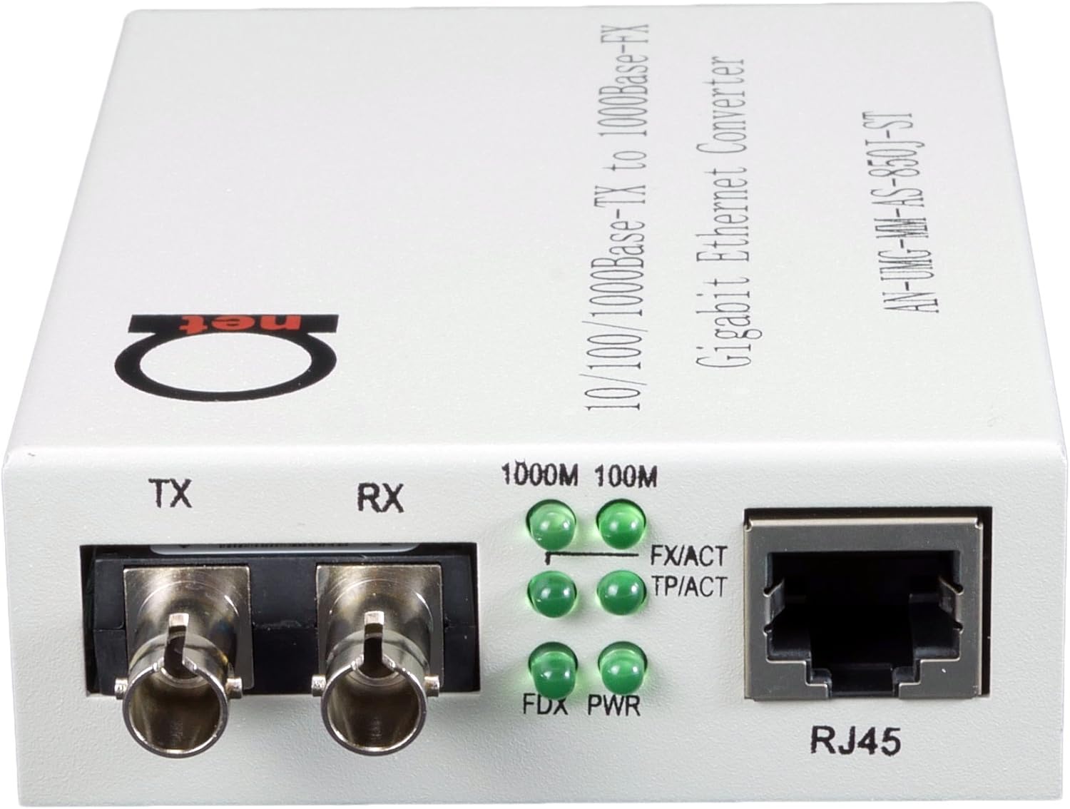Multimode ST Gigabit Fiber Media Converter - Built-in ST Fiber Module 550 m (0.34 Miles) 850 nm