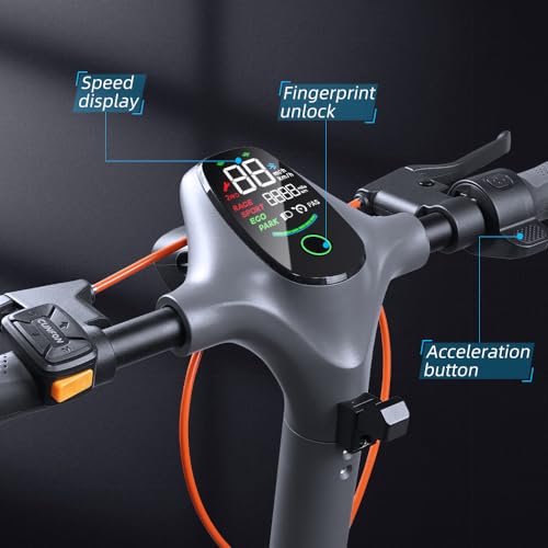 Electric Scooter, 1200W Motor, MAX 50 Miles Long Range & 31 mph Top Speed, with 10.5" Off Road Tires