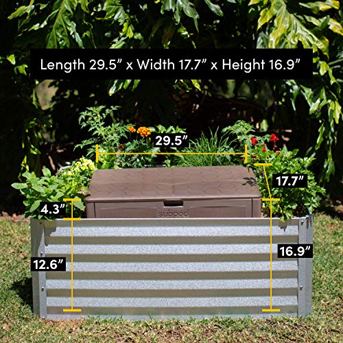 Subpod Compost Bin - Large Outdoor Worm Farm & Aerobic Composting System (33lb) - Smell-Free Food-Scrap Disposal for Healthy Soil