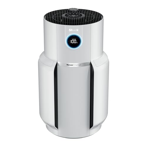 Shark Air Purifiers for Home Large Room with NeverChange Air Filter, 5 Year HEPA Filter, Covers 650 Sq. ft