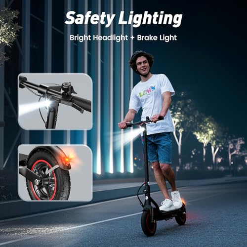 Electric Scooter, 500W/350W Powerful Motor, 22/18 MPH Top Speed, 23/21 Miles Long Range, 10"/8.5" Pneumatic Tires, Smart App