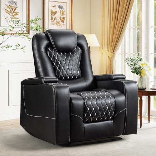 ANJ Power Recliner Chair with USB Ports and Cup Holders
