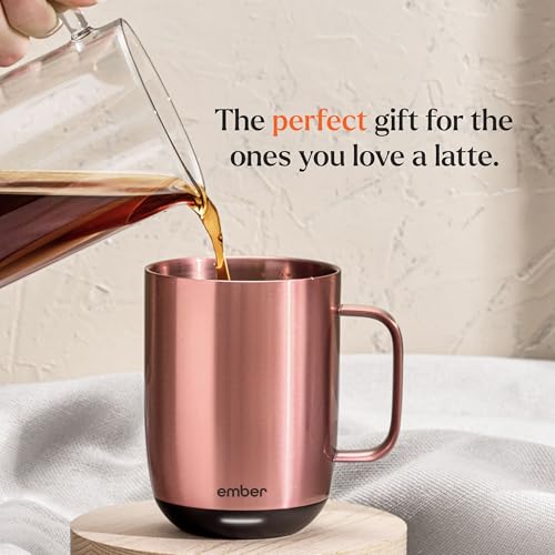 Ember Temperature Control Smart Mug 2, 14 Oz, App-Controlled Heated Coffee Mug with 80 Min Battery Life and Improved Design, Black