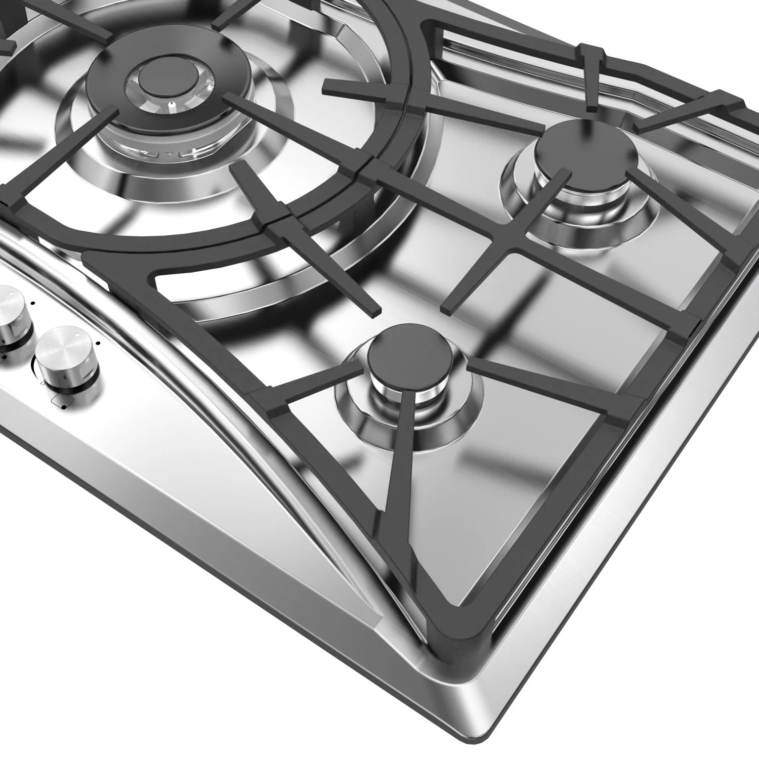 Empava 36 in. Gas Stove Cooktop with 5 Italy Sabaf Sealed Burners NG/LPG Convertible in Stainless Steel ，EMP-36GC22
