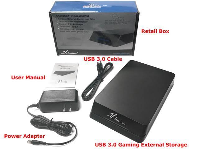 Avolusion HDDGear Pro 3tb (3000GB) 7200RPM 64MB Cache USB 3.0 External Gaming Hard Drive (designed for PS4 Pro, Slim, Original)