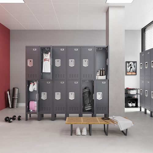 Metal Locker with 5 Doors,Lockers for Employees,66'' Steel Storage Locker for School,Gym, Office, Office,Garage