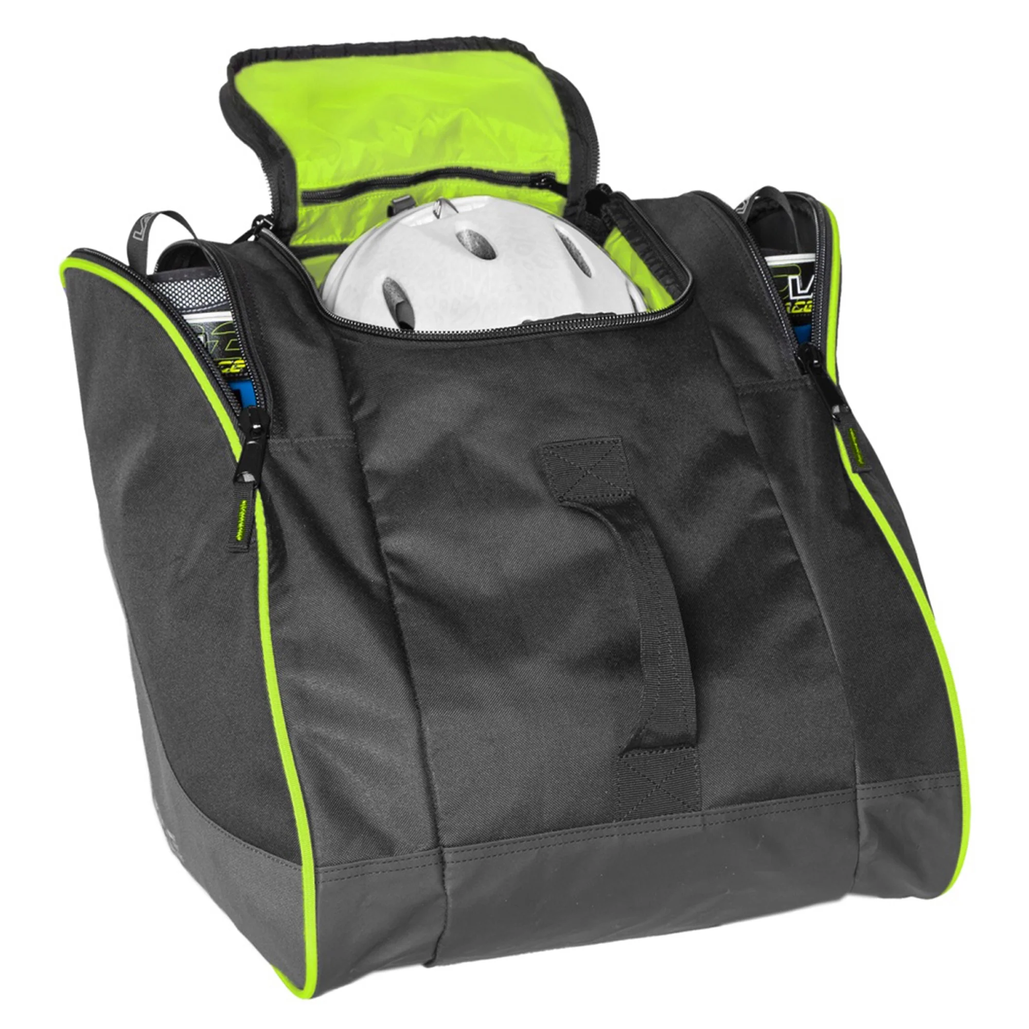 Sportube Traveler 50 Liter Padded Ski Boot & Gear Backpack Bag, Green/Black
