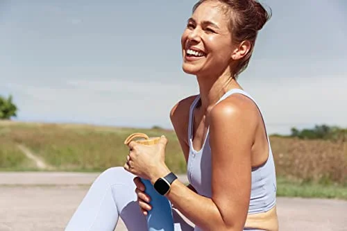 Fitbit Versa 3 Health & Fitness Smartwatch with GPS, 24/7 Heart Rate, Alexa Built-in, 6+ Days Battery, Midnight Blue/Gold