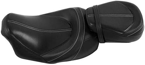 Low-Profile Rider and Passenger Seat Two Up Leather Seat Fit For Harley Road King Road Glide Street Glide Electra Glide Ultra Classic 2009-2022
