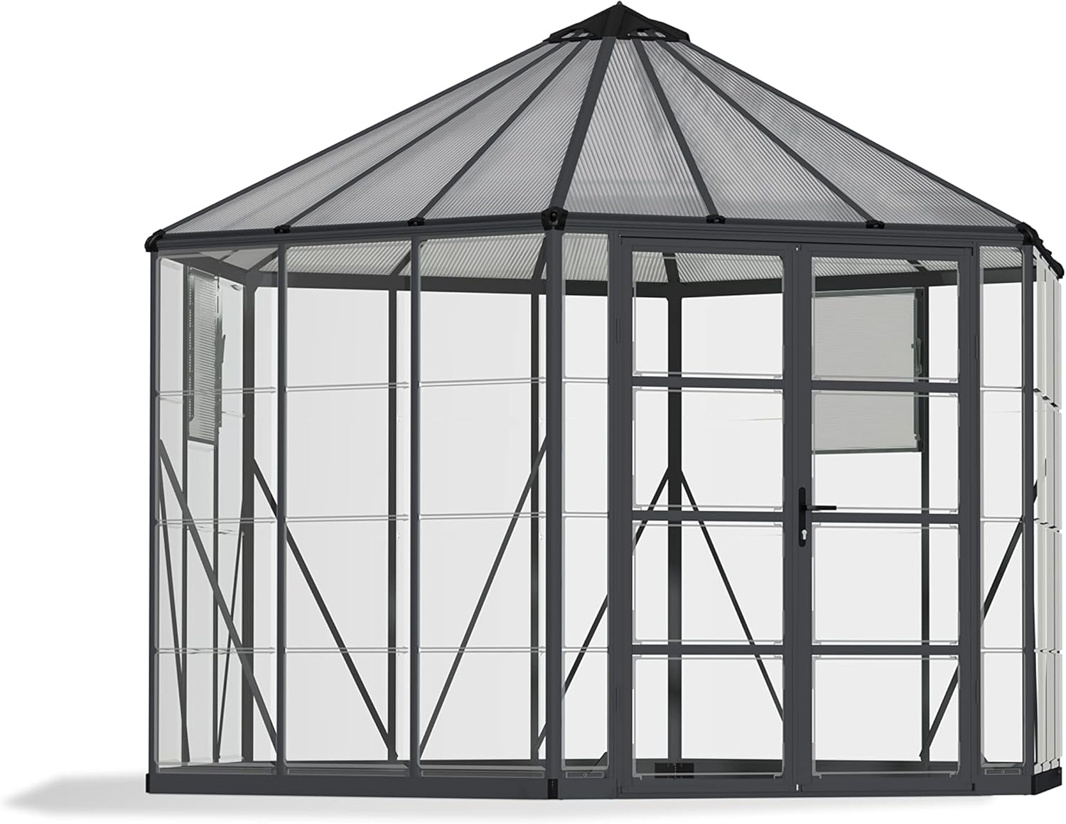 Palram - Canopia Oasis Greenhous - 7' x 8' x 9' - Gray