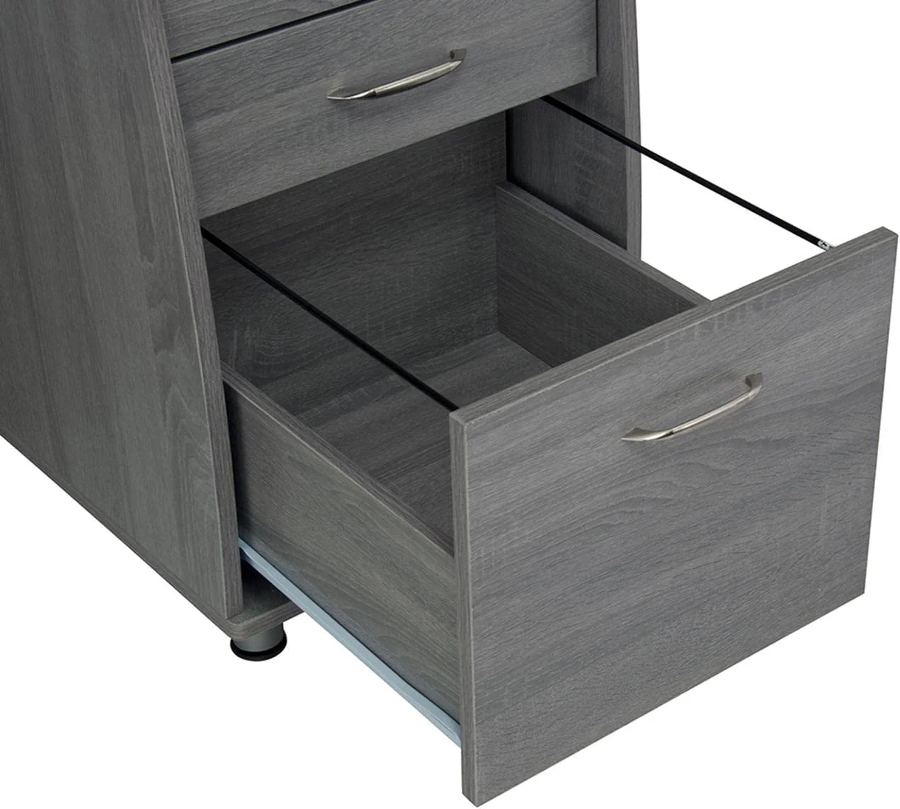 Small Computer Desk In Gray