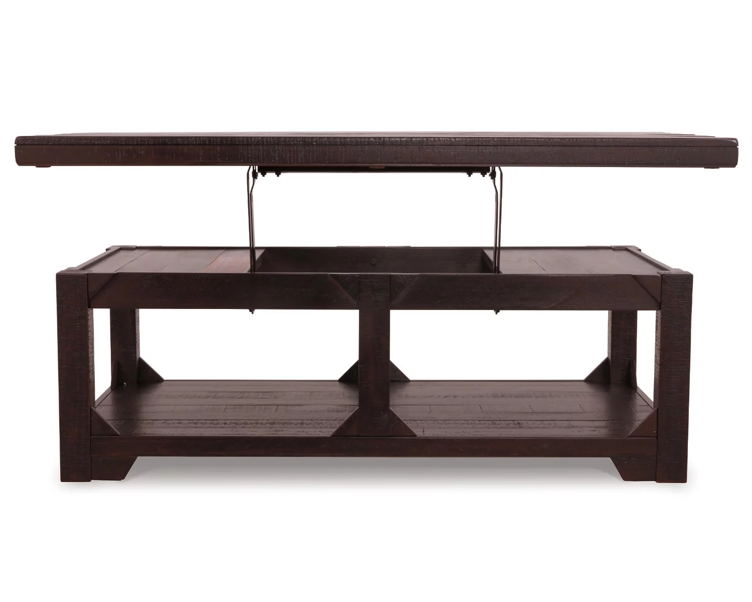 Signature Design by Ashley Casual Rogness Coffee Table with Lift Top Rustic Brown