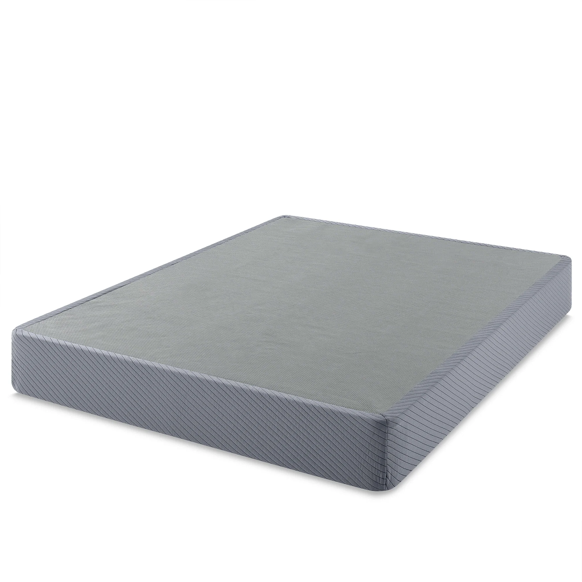 Mellow 9 Box Spring, Heavy Duty Steel, Easy Assembly, Navy, Queen