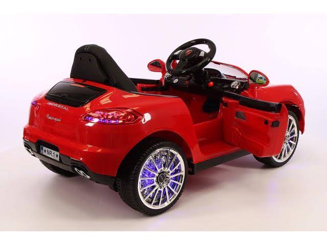 Moderno Kids Porsche Boxster Style 12V Ride on Toy Car MP3, Battery Powered Wheels RC Remote Red