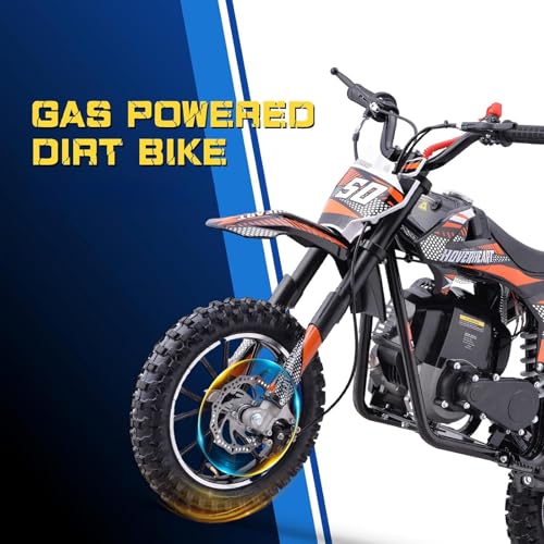 Superrio 49CC 2-Stroke Gas Power Mini Dirt Bike Dirt Off Road Motorcycle (Red)