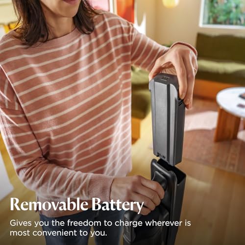 Bissell PowerClean FurGuard 280W Self-Standing Cordless Vacuum w/Self-Cleaning Brush Roll, Strong Suction, Removeable Battery, Wall Mount