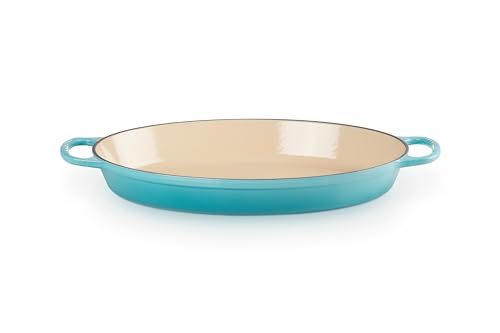 Le Creuset Enameled Cast Iron Signature Oval Baker, 3qt. Sea Salt