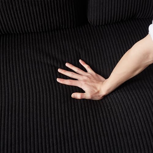 L-Shaped Pull Out Sleep Sofabed,Modern Reversible Sleeper Sectional Sofa Chenille Upholstered Button Tufted Decor with Storage Chaise