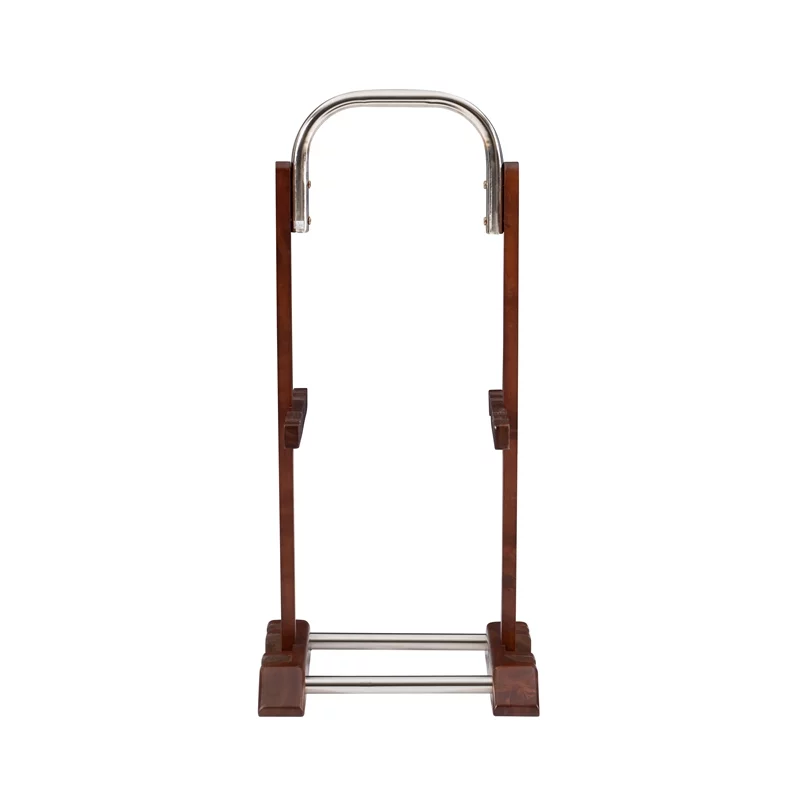 Pemberly Row Transitional Solid Wood Tray Tables in Dark Cherry