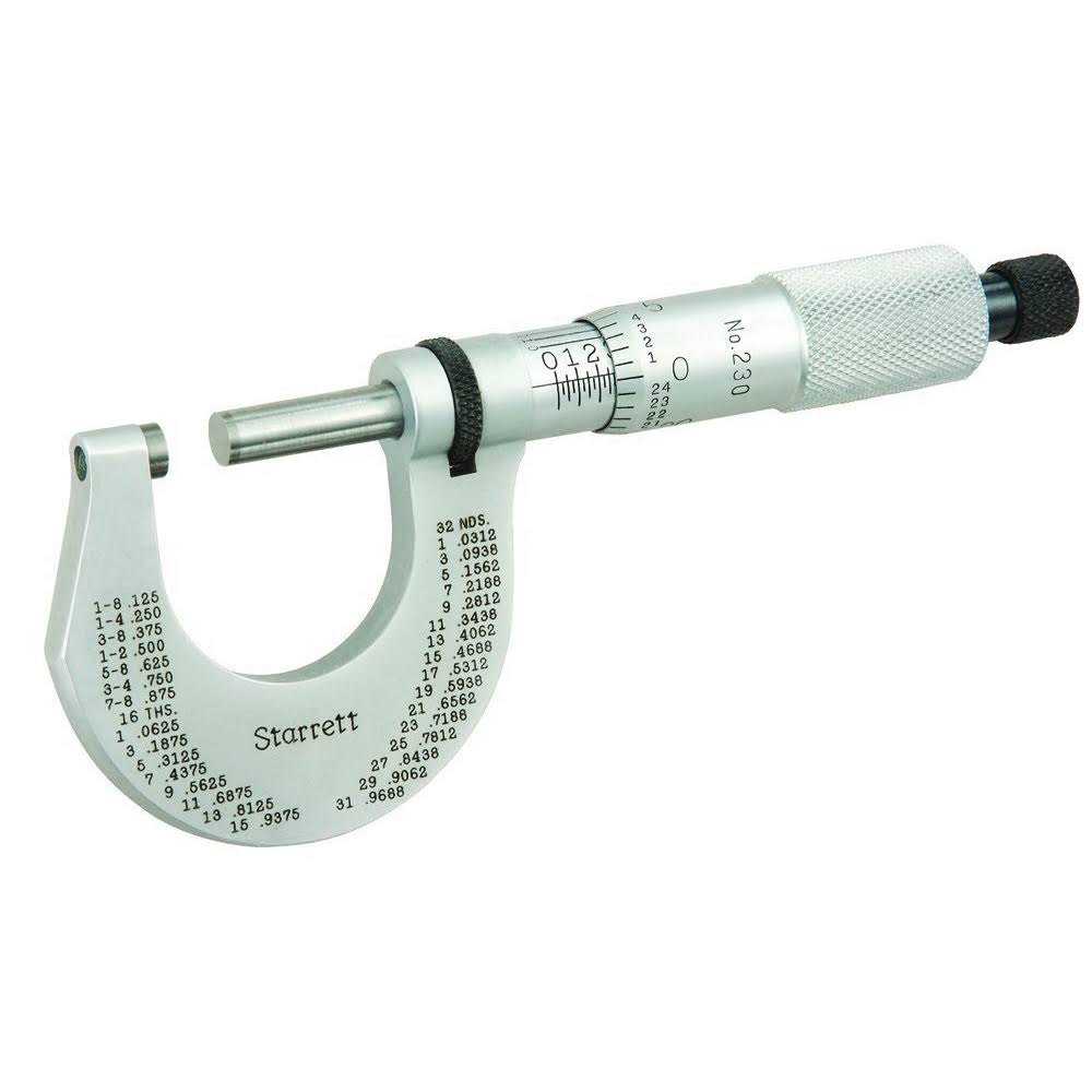 Starrett T230XRL Outside Micrometer